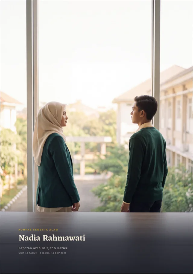 Sampul laporan Semesta Alam Compass atas nama Nadia Rahmawati.